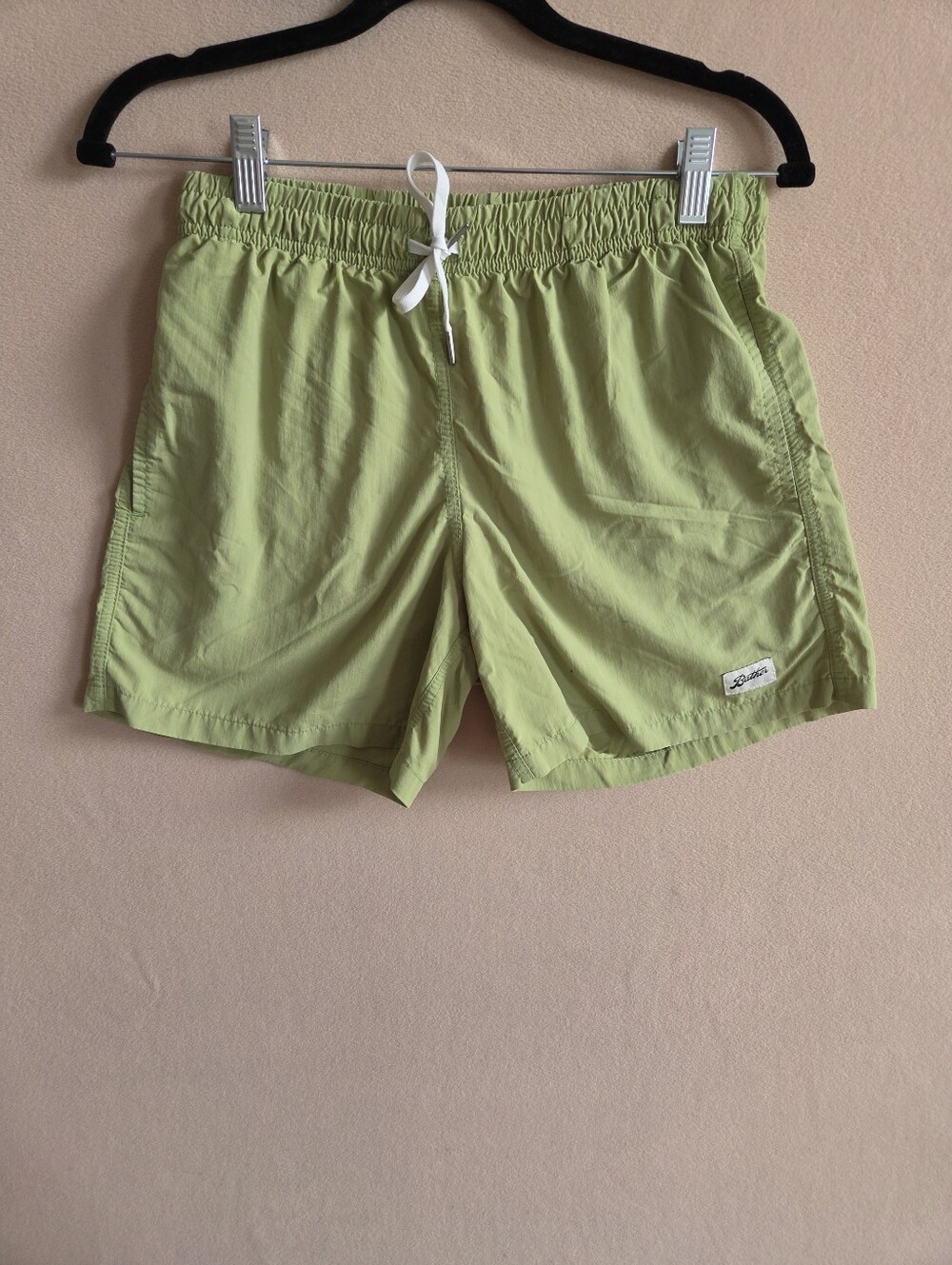Bather Lined Swim Trunks Olive Green Men's Size S 5.5" Inseam